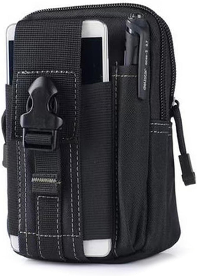 Belt Pouch, Tactical Molle Phone Pouch EDC Utility Pouches Waist Bag Packs, Small Cell Phone Holster Gear Tool Gadget Pocket for Men Running