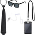 Pistha Agent Costume Secret Security Service Costume Accessories Halloween