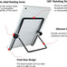 VOVIGGOL Adjustable Tablet Stand Holder, Non-Slip Foldable Holder Cradle Fit for 9-12.9" Tablets, iPad, Samsung and Kindle Fire, Display Stands Picture Frame Stand for Photos (Large Black)