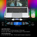 ICE COOREL Gaming Laptop Cooling Pad 15-17.3 Inch, Laptop Fan with 6 RGB Cooling Fans, Laptop Cooling Stand with 6 Height Adjustable, Laptop Cooler with LCD Screen, 2 USB Ports, Phone Stand
