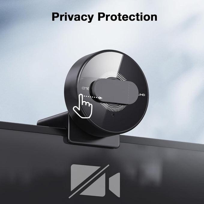 EMEET C950 4K Webcam for PC, PDAF Autofocus, USB Webcam with Microphone