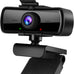 1080P HD Webcam with Microphone and Privacy Cover, USB Plug & Play Computer Camera, 120° Wide Angle Fixed Focus Web Camera for Video Conferencing, Online Learning, Streaming and Gaming