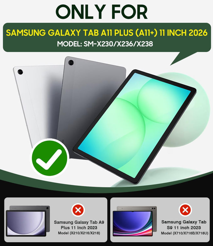 Cantis Case for Samsung Galaxy Tab A11 Plus 11'' 2026 (SM-X230/X236/X238)