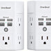 One Beat Surge Protector Wall Outlet Extender,3-Sided Outlet Splitter 1680J