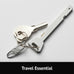 zelin Anti Theft Zipper Clips, Travel Essentials, Carabiner, 2Grey 2Silver