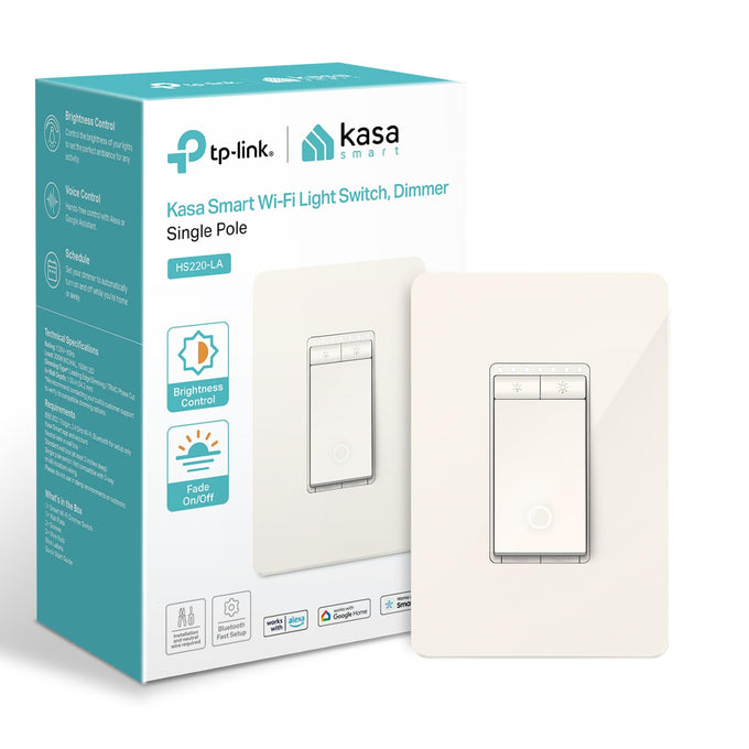 Kasa Smart Light Switch, Single Pole, Need Neutral Wire, HS200