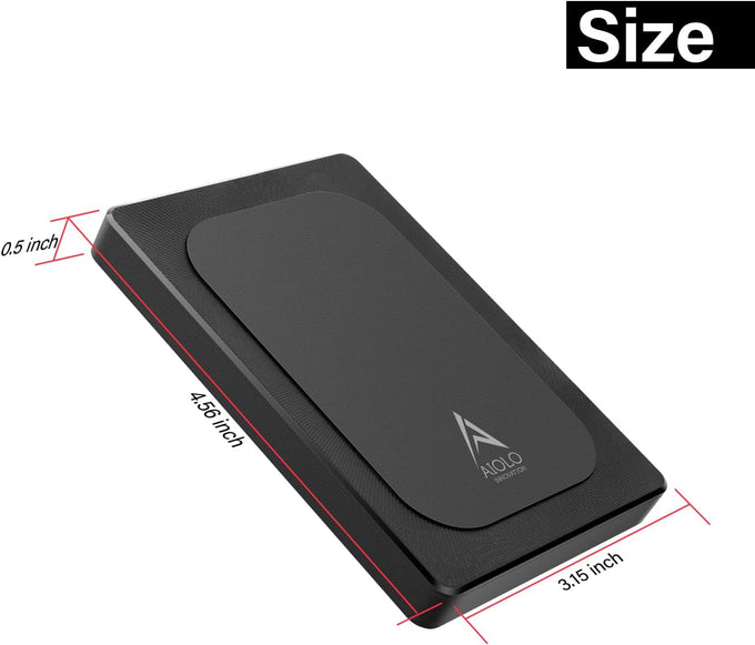 Aiolo Innovation 500GB External Hard Drive Ultra Slim Portable HDD-USB 3.0 for PC, Mac, Laptop, PS4, Xbox one,Xbox 360 HD-A4
