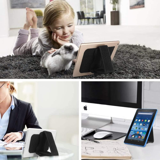 FINTIE Universal Tablet Hand Strap Holder for 7-11" Tablets, Black
