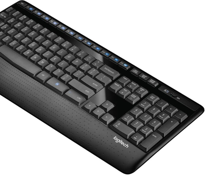 Logitech K345 Full Size Wireless Keyboard with Palm Rest for PC, Laptop