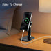 OCYCLONE Phone Stand for Desk, Foldable Cell Phone Stand Holder, Black