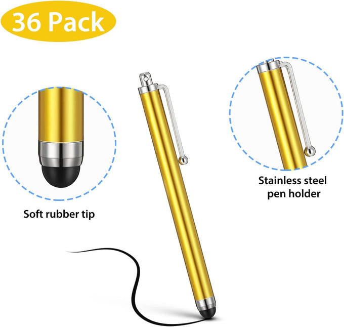 Outus 36 Pack Stylus Pens for Touchscreen, Multicolor