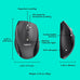 Logitech M705 Marathon Full Size 2.4 GHz Wireless Mouse - Black