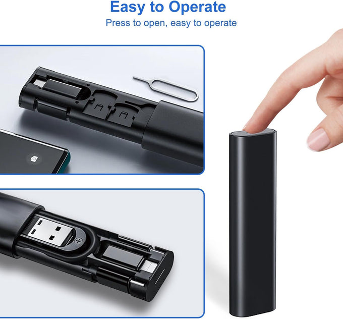 Multi USB Charging Adapter Cable Kit, USB C to Ligh-ting Adapter Box