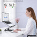 LOXP Adjustable Laptop Stand for Desk, Portable Airflow Laptop Riser Holder