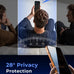 MAGIC JOHN 2 Pack for iPhone 17 Pro Max 6.9 inch Privacy Glass Screen Protector-[Anti-Spy] Auto Dust-Elimination, Bubble Free, Easy Installation, Daily Drop Protection
