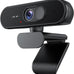 1080P Webcam with Mic, Privacy Cover, Mute Button for PC/Laptop
