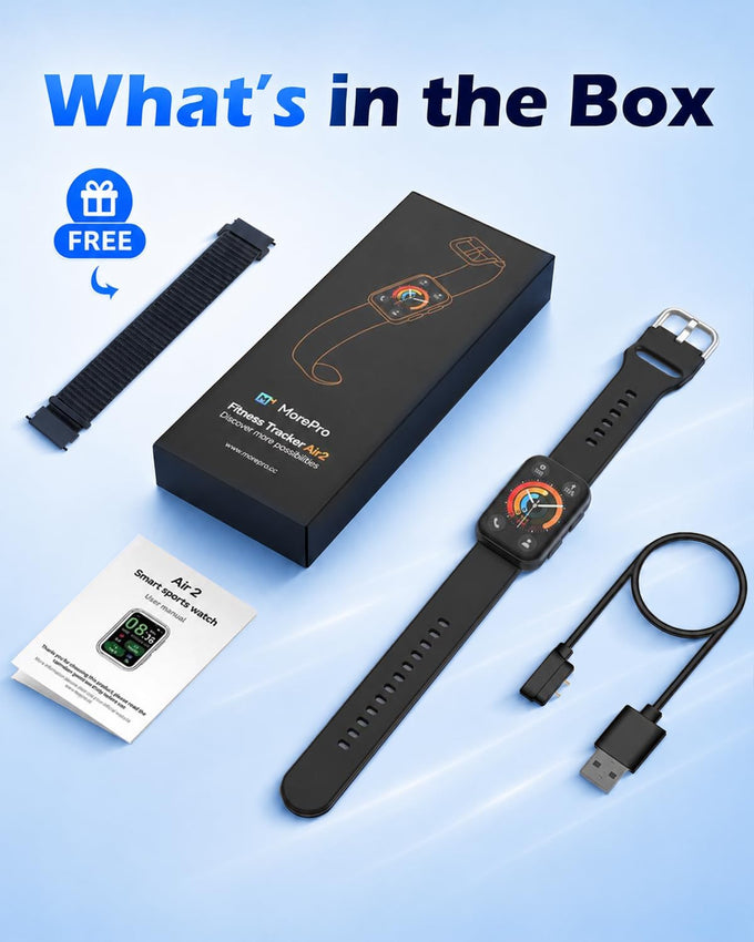 MorePro Fitness Tracker Watch with 24/7 Heart Rate/Blood Pressure Monitor