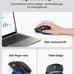 TECKNET Wireless Mouse, Side Scroll Bluetooth Rechargeable, 3-Device