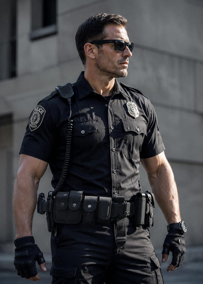 10-in-1 Tactical Modular Duty Belt w/Pouches for Law Enforcement