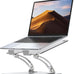 Nulaxy Ergonomic Adjustable Laptop Stand for Desk, Dual Foldable Computer Riser with Advanced Heat-Vent, Heavy-Duty Portable Notebook Holder for Posture Correction, Compatible with Mac 10-16" Laptops