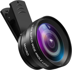 AMIR Phone Camera Lens, 0.45X Super Wide Angle & 15X Macro Lens Kit