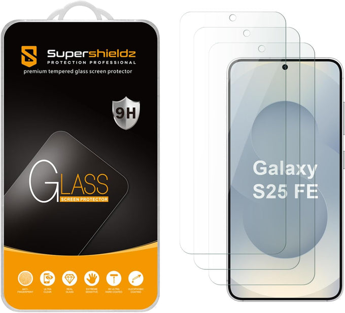 Supershieldz (3 Pack) Designed for Samsung (Galaxy S24 Ultra) Tempered Glass Screen Protector, Anti Scratch, Bubble Free