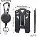 2-Pack Badge Holder Retractable Clip Heavy Duty Carabiner Badge Reel