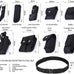 10 in 1 Duty Belt Black Law Enforcement Tactical Equipment System Set 10 pcs