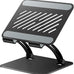 tounee Tablet Holder Stand, Dual Rod Adjustable Aluminum Desktop Stand, Compatible with 4.7-16.9" iPads, Surface Tablets, Portable Monitors, Kindle & More (Gray)