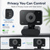 1080P HD USB Webcam Built-in Mic Auto Light Adjustment PC Camera for Video Conference Streaming Zoom Teams Switch 2