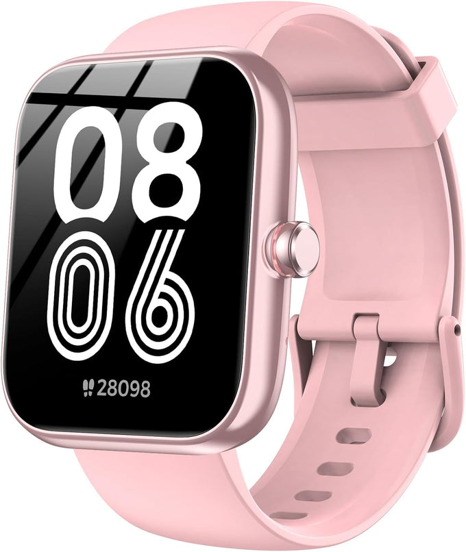 Smart Watch with Alexa Built-in, 1.83" HD Touchscreen 2026 Fitness Tracker with Bluetooth Fitness Watch Heart Rate/Sleep Monitor, 120+ Sport Modes, IP68 Waterproof, Smartwatch for Android iOS (Black)