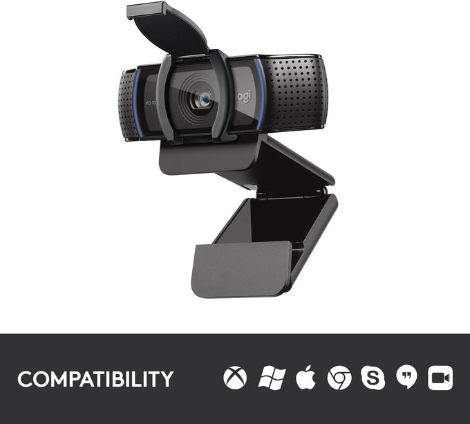 Logitech C920S Pro HD Webcam (Renewed)