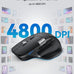 TECKNET Wireless Mouse, Side Scroll Bluetooth Rechargeable, 3-Device