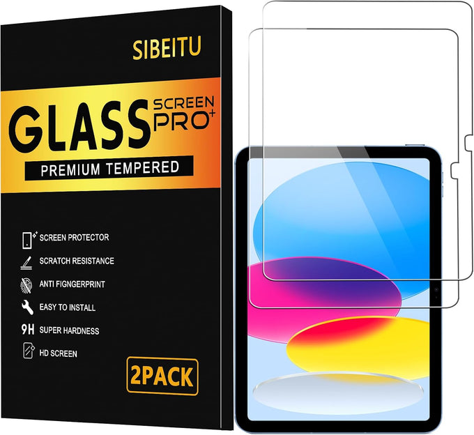 SIBEITU 2 Pack Screen Protector for iPad A16 11th 2025 /10th Gen 10.9" 2022