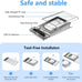 External Hard Drive Enclosure , SATA to USB 3.0 2.5 inch SSD HDD 7mm 9.5mm Clear Hard Drive Case Supports UASP SATA (Clear)