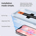 Spigen GlasTR EZ FIT Screen Protector for iPhone 17e, 16e, 14, 13 Pro, 13