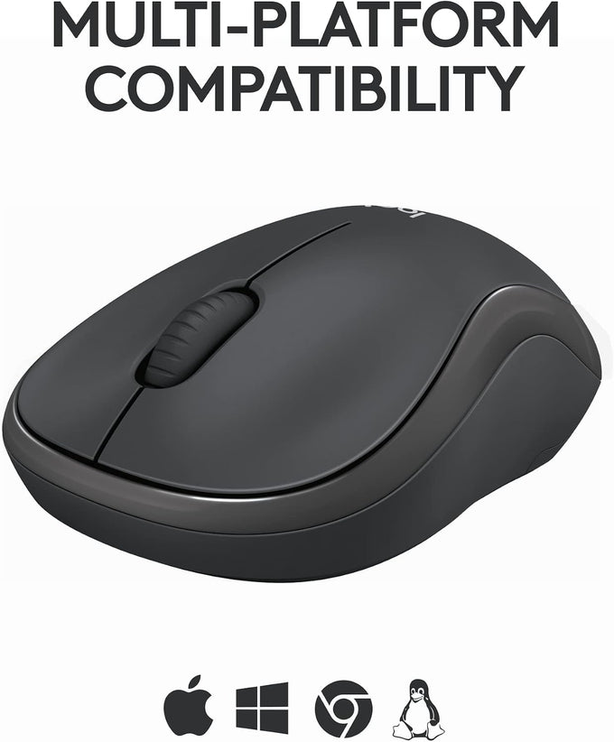 Logitech M240 Compact Silent Bluetooth Wireless Mouse - Graphite