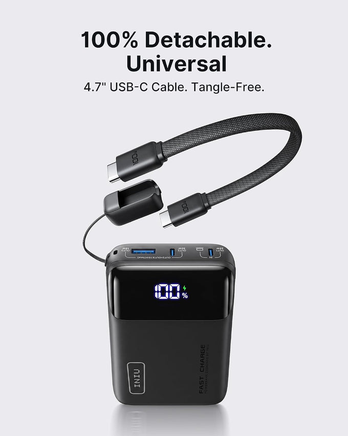 INIU Laptop Power Bank, Smallest 20000mAh 65W Fast Charging Battery Pack