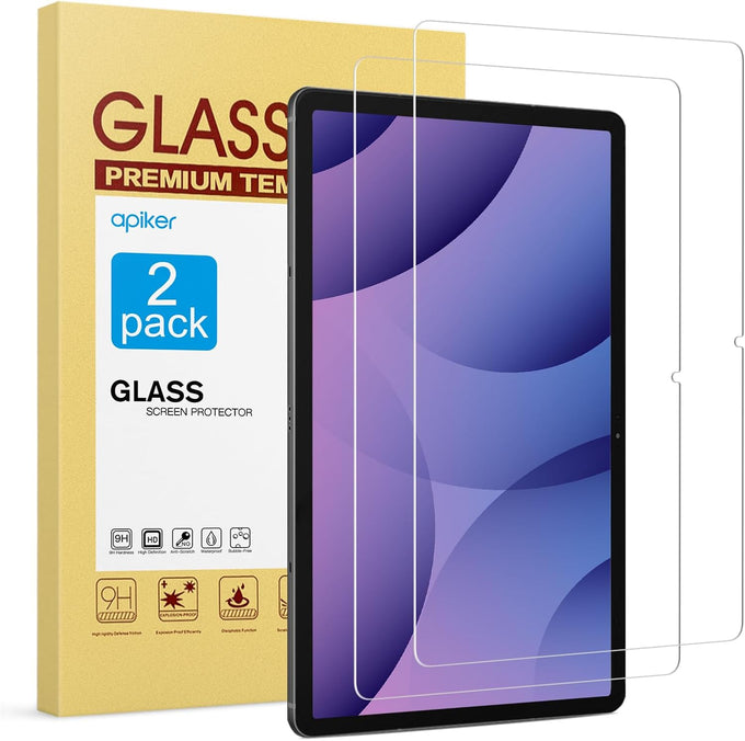 apiker 2 Pack Screen Protector for Galaxy Tab S10 Plus/S9 Plus/S9 FE+/S7 FE