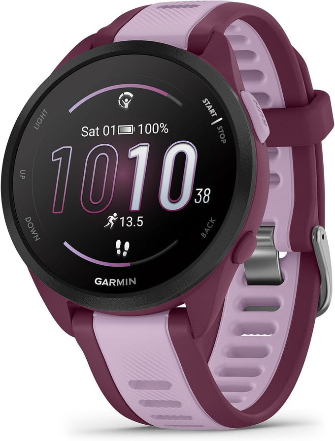 Garmin Forerunner® 165, Running Smartwatch, 43mm, Black