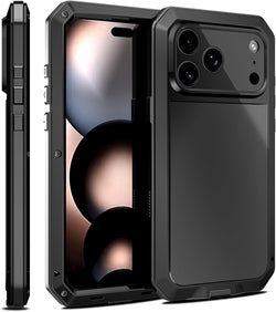 for iPhone 17 Pro Max Case Heavy Duty Metal Shockproof Tough Armour