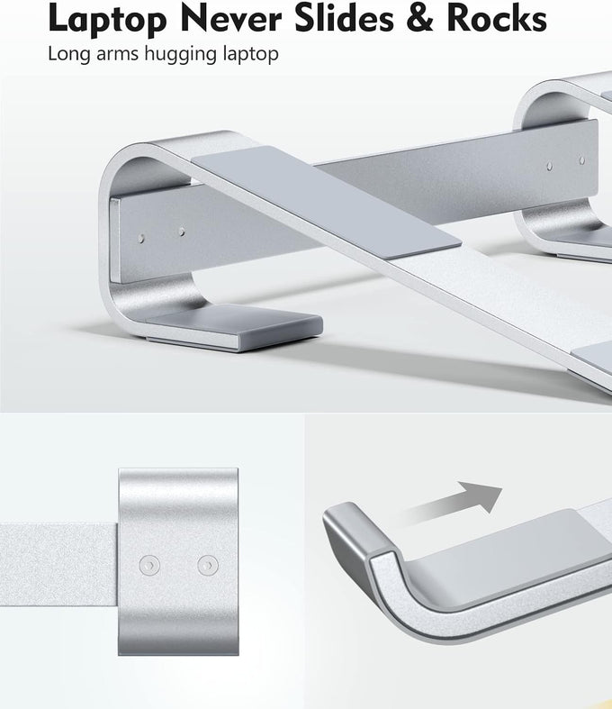 Soqool Laptop Stand for Desk,Aluminum Computer Stand for Cooling