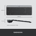Logitech MK470 Slim Wireless Combo Compact Keyboard and Mouse - Graphite