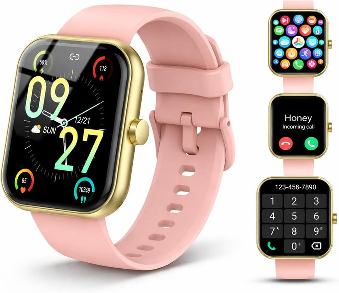Smart Watch for Men Women (Answer/Make Call), 1.83" HD Touchscreen Fitness Tracker, 110+ Sport Modes, Fitness Watch with Heart Rate/Sleep Monitor/Step, IP68 Waterproof Smartwatch for iPhone Android