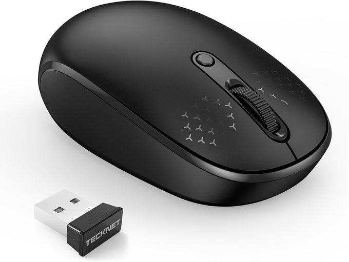 TECKNET Compact Ambidextrous Wireless Mouse for Laptop Mint Green