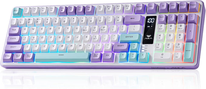 Aula S99pro V2 Wireless Gaming Keyboard,Silent Computer Creamy Keyboard