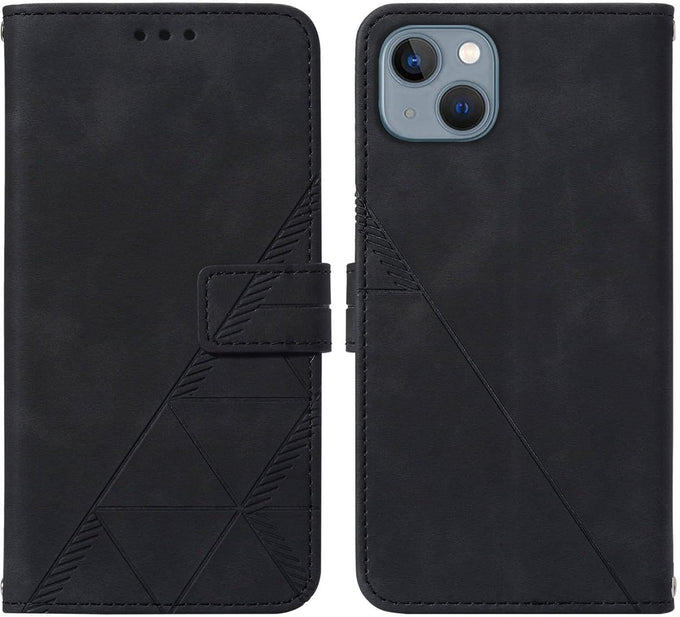 Wallet Case with Wrist Strap for iPhone 13/14 (Black)