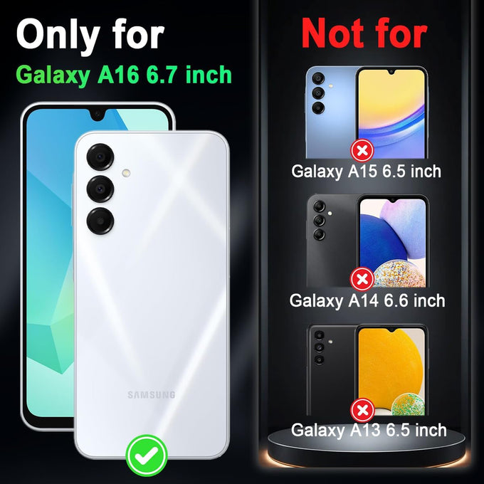 Miqala for Galaxy A16 5G Case,Glow in The Dark Three Layer Heavy Duty Shockproof Full Protection Hard Plastic Bumper+Soft Silicone Protective Case for Samsung Galaxy A16 5G 6.7 inch,Purple