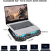 LIANGSTAR Laptop Cooling Pad, Gaming Laptop Cooler with 2 Quiet Big Fans, RGB 7 Color Light Change, Portable USB Laptop Stand 11 to 15.6 Inch, Slim and Easy Carry Working Study Outdoor Travel