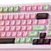 AULA 99 Key Keyboard, Wireless Pink Gaming Keyboard Creamy with Number Pad